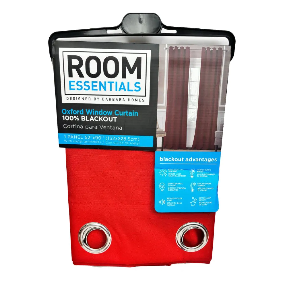 Cortina Para Sala Rojo ROOM ESSENTIALS