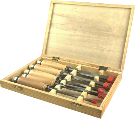 Juego de Formones 1/4" - 1" 5 pzs CHIEH 208371