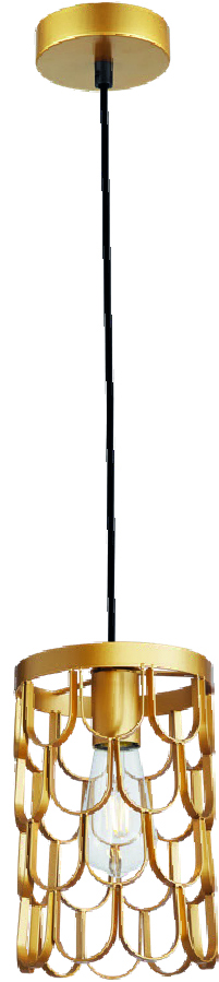 Lampara Colgante Dorada 1XE27 KASALIGHT