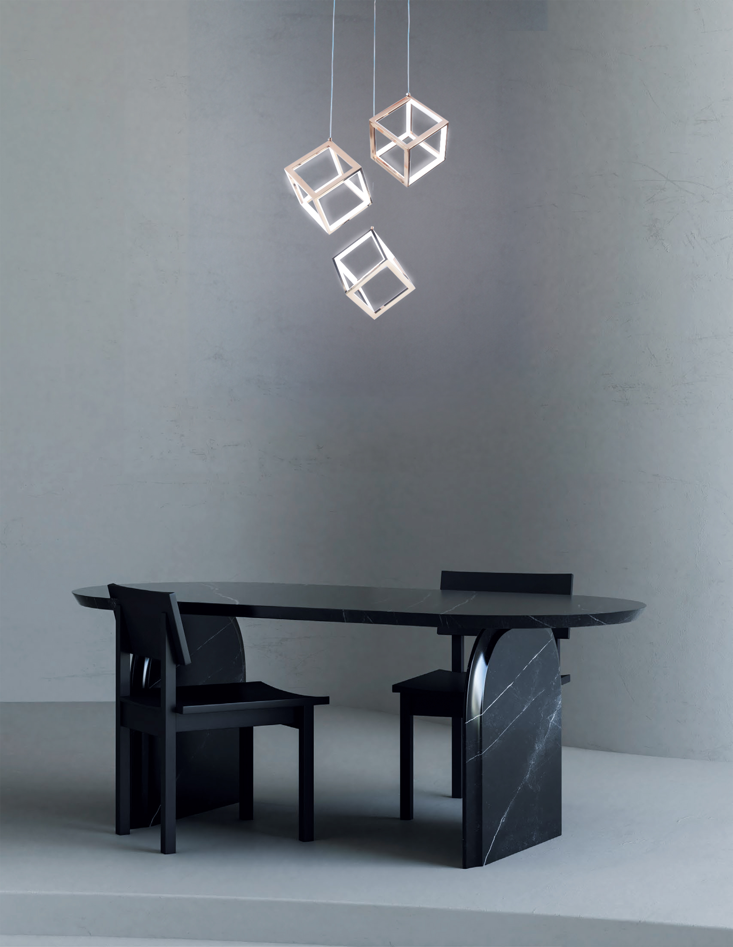 Lampara Colgante Dorada 3XE27 CCT Con Control KASALIGHT