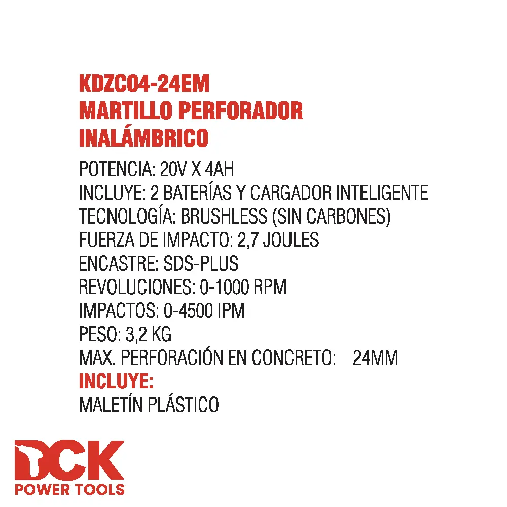 Rotomartillo SDS-PLUS KDZC04-24 DCK-media-62524