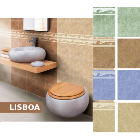 Azulejo Lisboa Caja de 17 Piezas 25cm x 33.4cm HISPACENSA